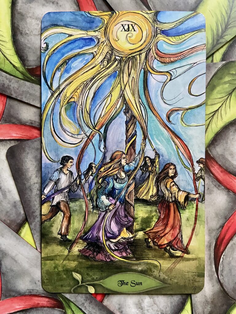 The Sun from the Bonestone Earthflesh Tarot